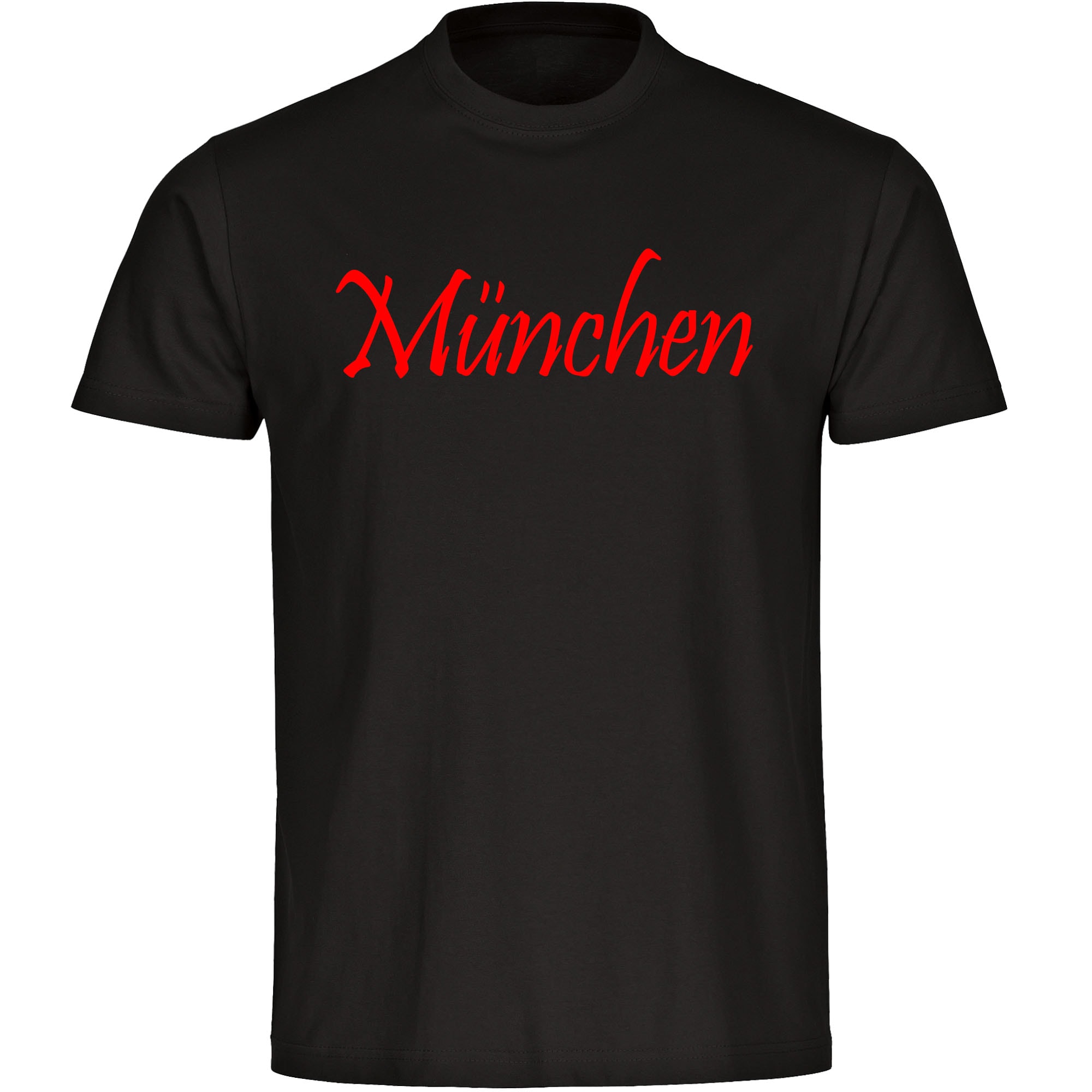 multifanshop® Kinder T-Shirt - München rot - Schriftzug - Druck rot