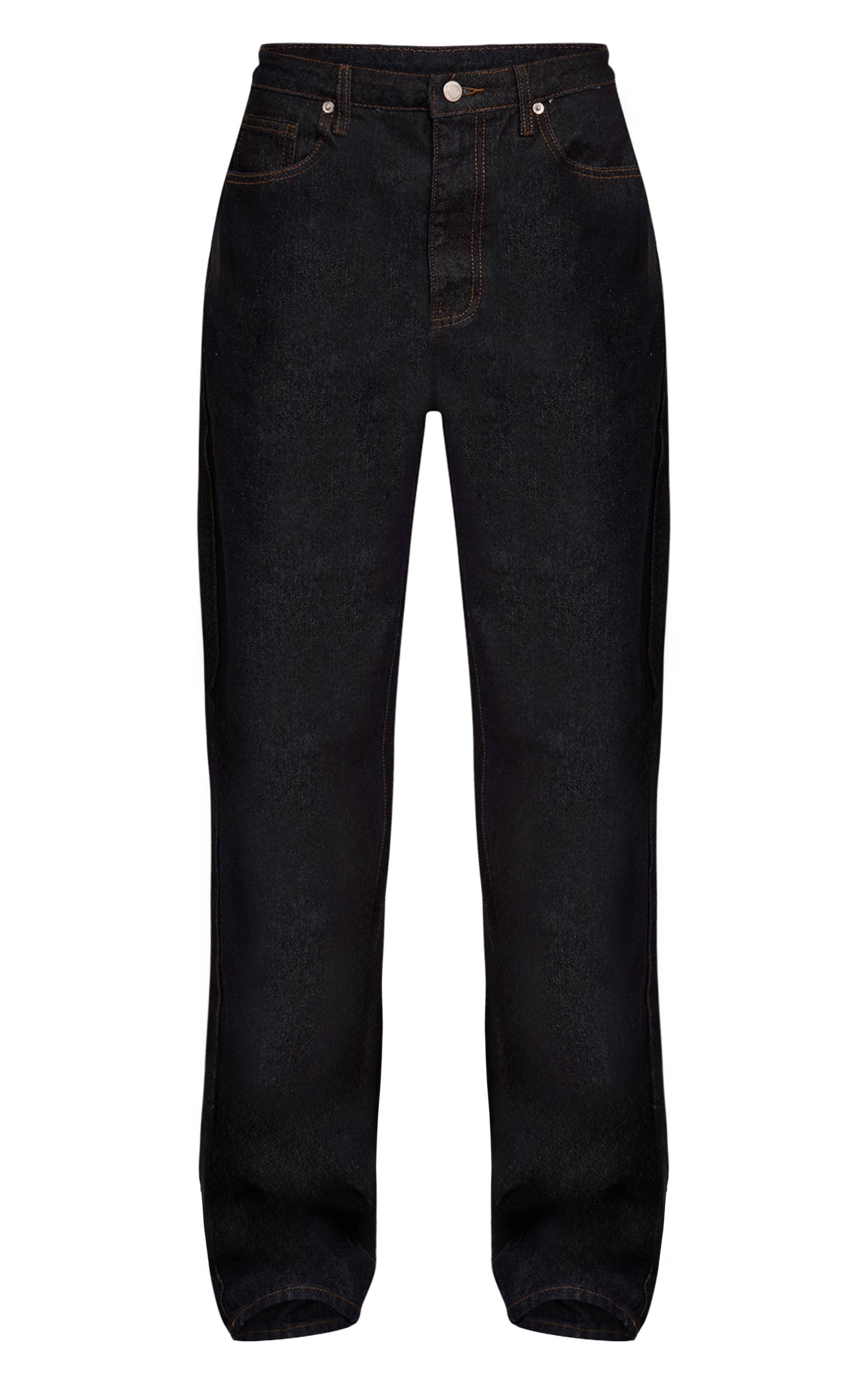 Bleu Indigo Foncé Jean Boyfriend Taille Haute Tall