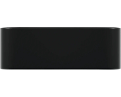 Jungborn THREE wastafel, 39 x 30 cm, matzwart, inclusief keramische afvoerplug