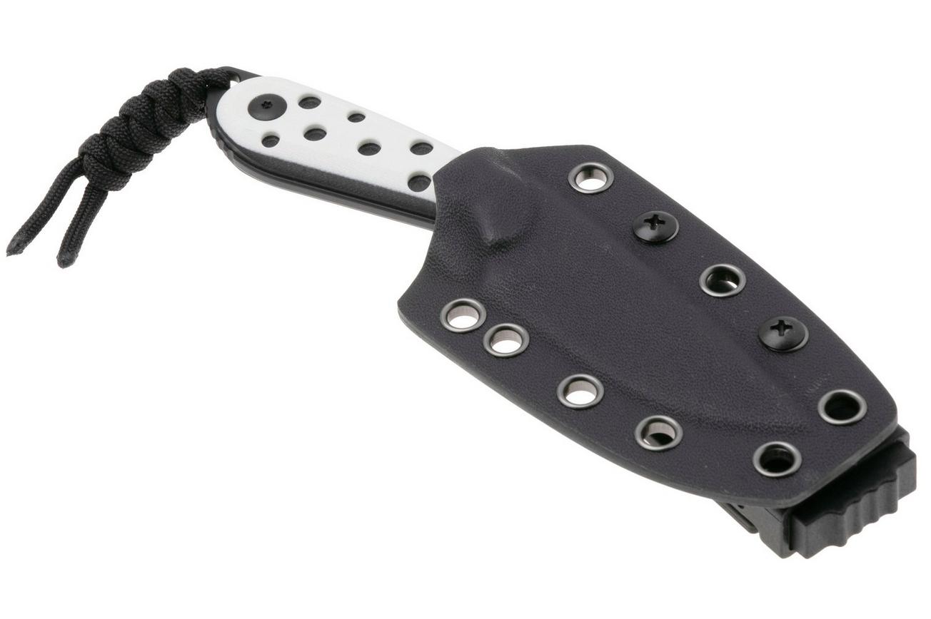 Kizer Buddy 1081A3 Black Nitro-V, White G10, vaststaand mes, Maksim Epifantsev design
