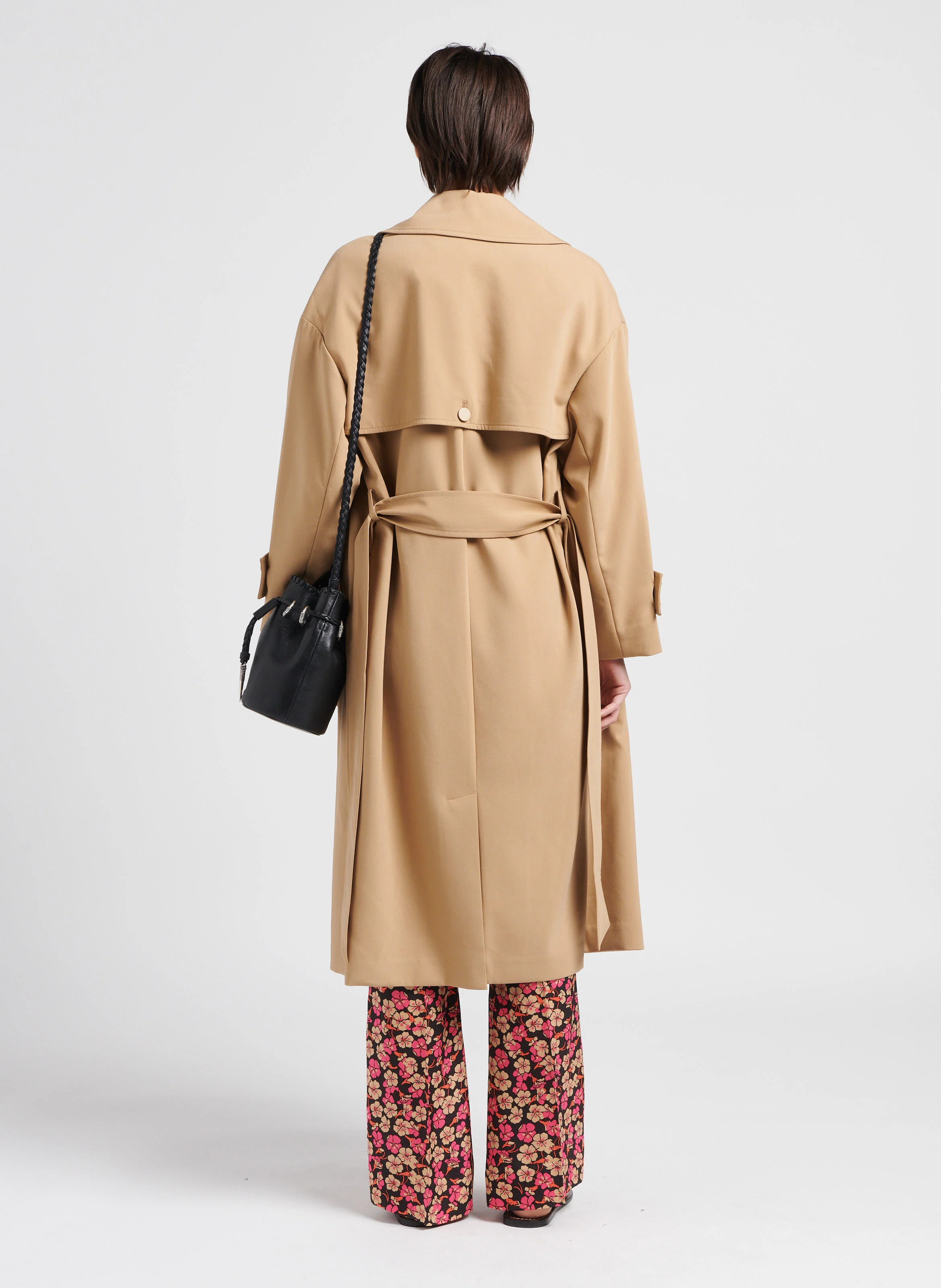 SILVIA TRENCHCOAT - Trench long ceinturé | Beige