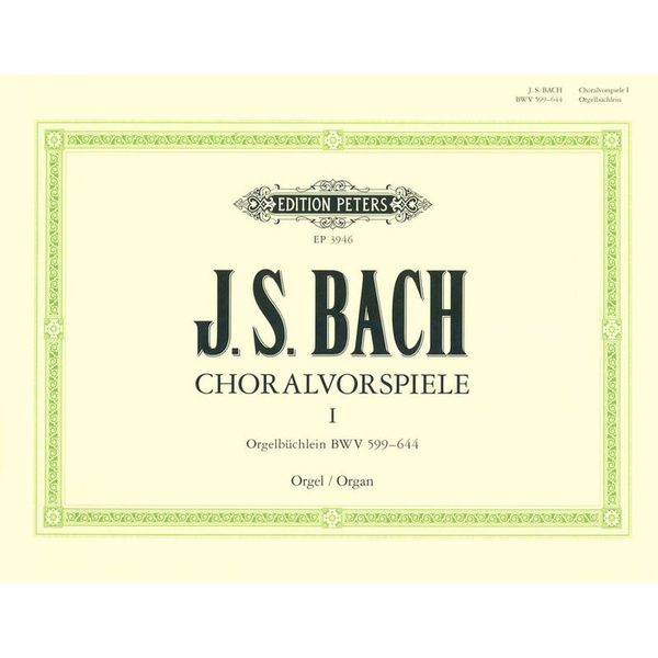 Edition Peters Bach Orgelbüchlein