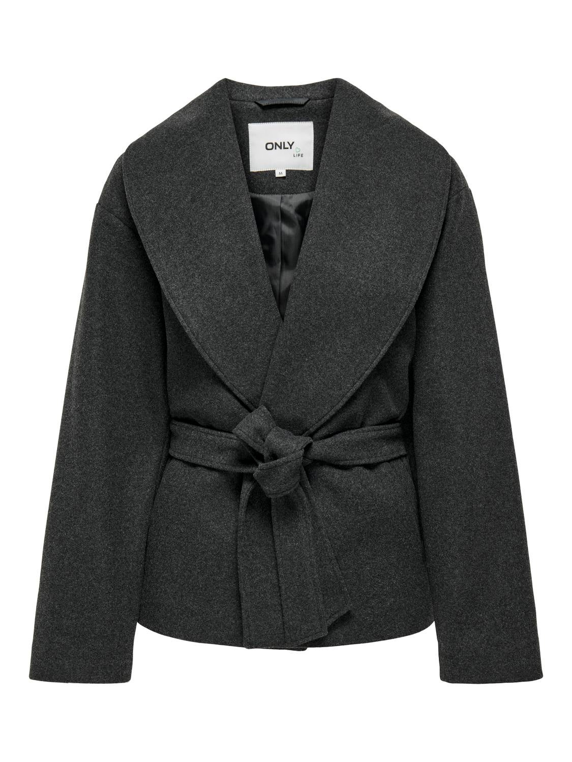 ONLAUGUSTA Mantel Dark Grey Melange