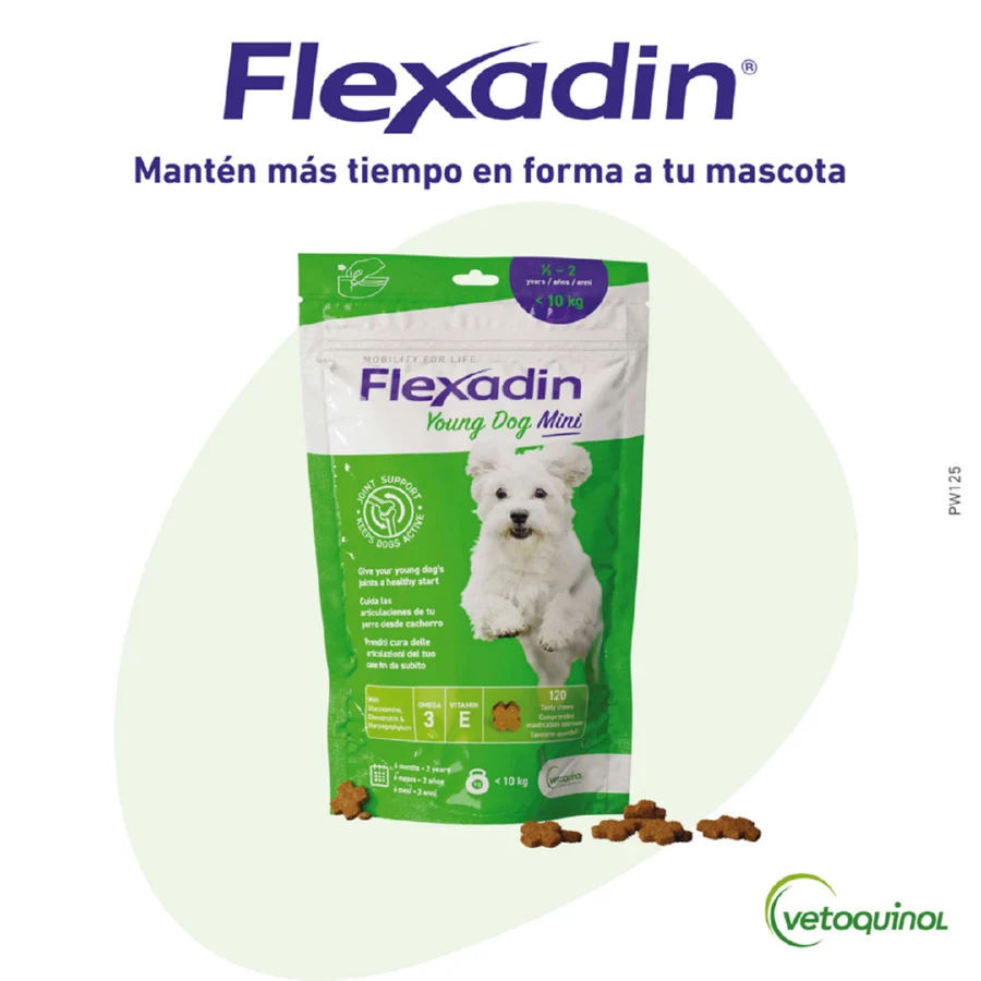 Vetoquinol Flexadin Young Mini Chondroprotector para cães