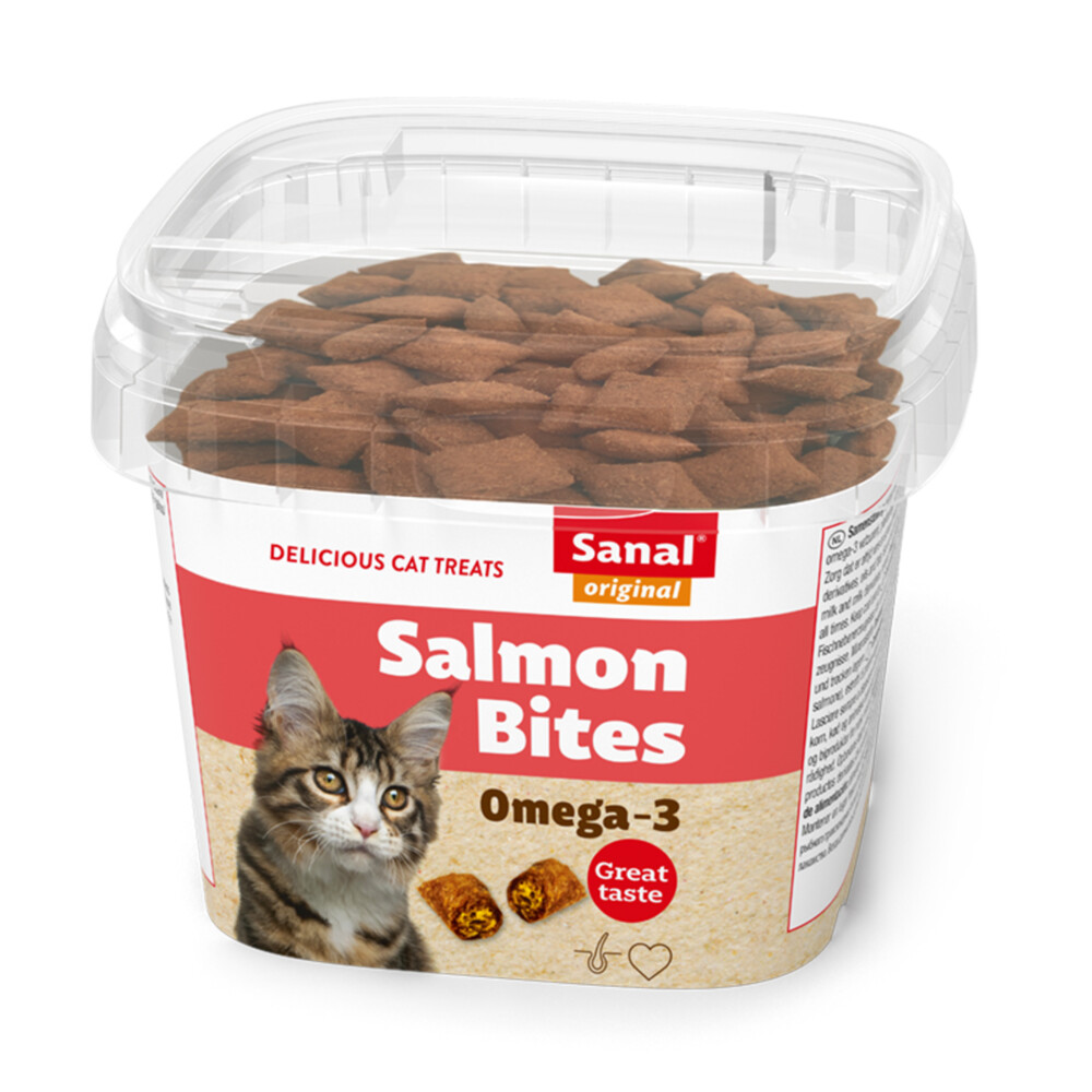 Sanal Kat Zalm Bites75 gr