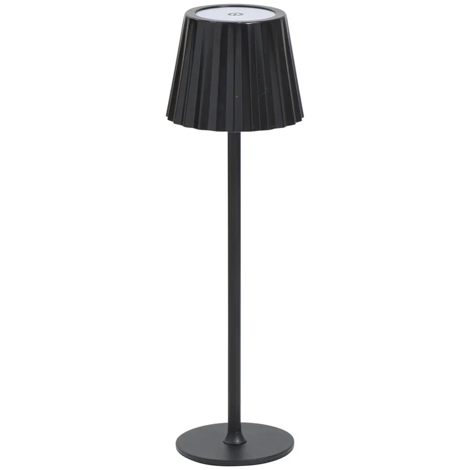 Tafellamp Scotti zwart USB LED