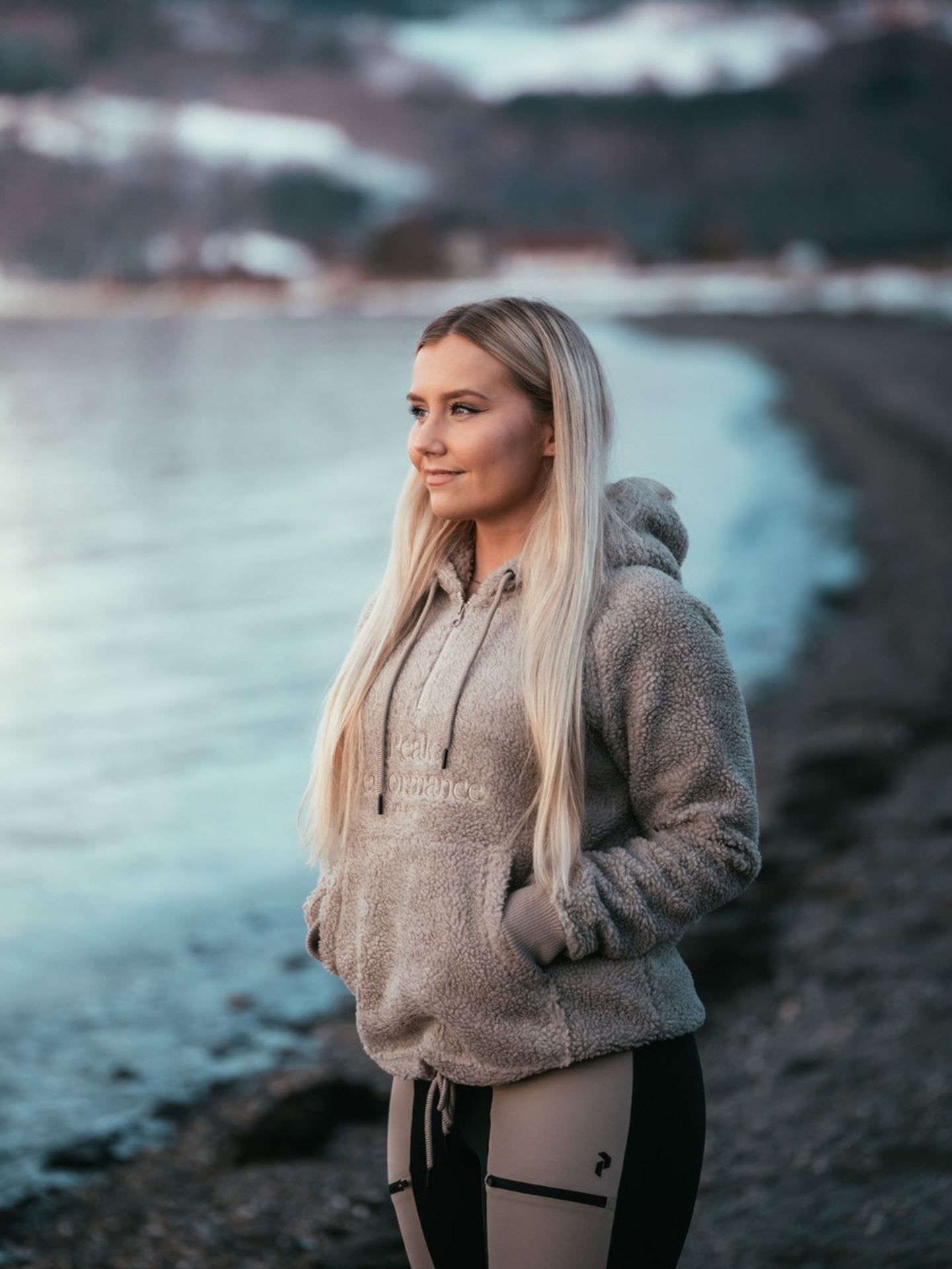 Original Pile Half Zip Hood