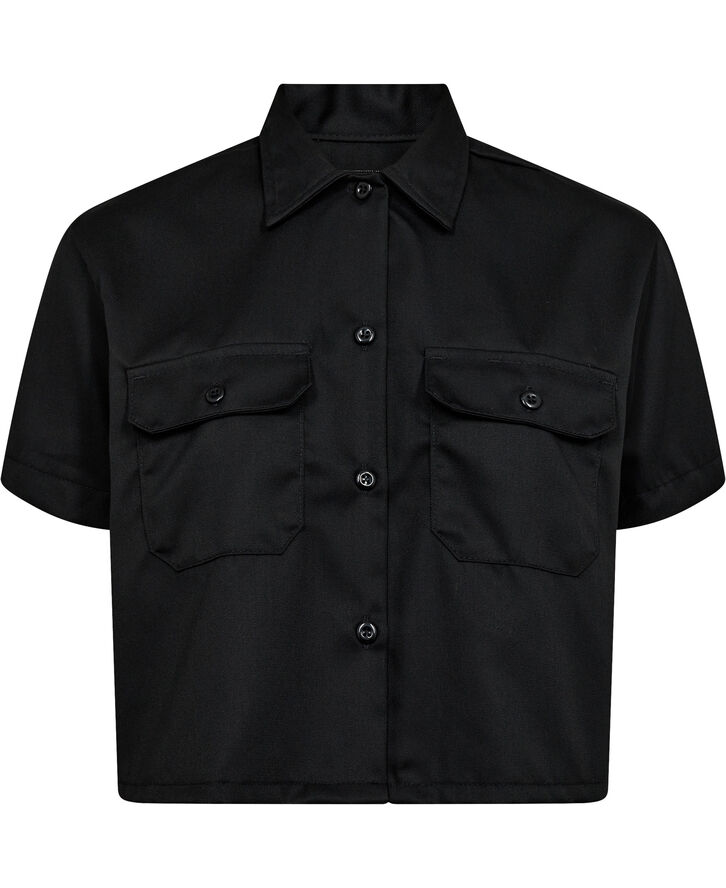 Dickies WORK SHIRT CROPPED SS W BLACK Black