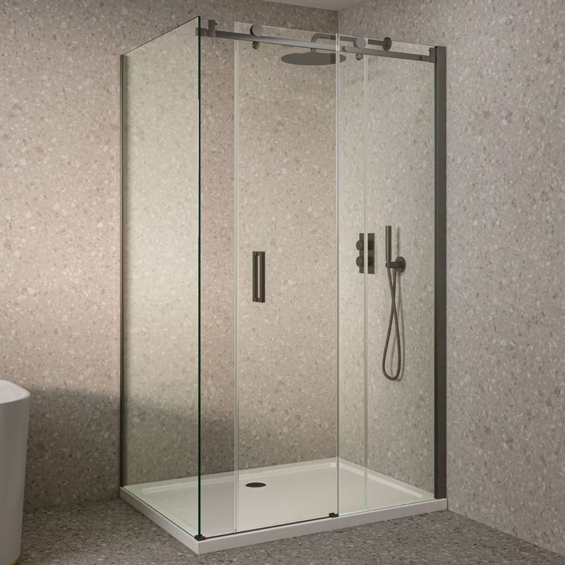 Saniclear - Supreme - Douchecabine - Verouderd Ijzer - 120x80cm