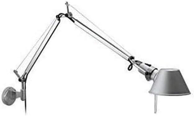 Artemide- Tolomeo Faretto Mini Wandleuchte. Hochwertige Wandlampe mit dreh-und schwenkbarem Spot aus Aluminium. Made in Italy, (lxh): 71cm x 57cm