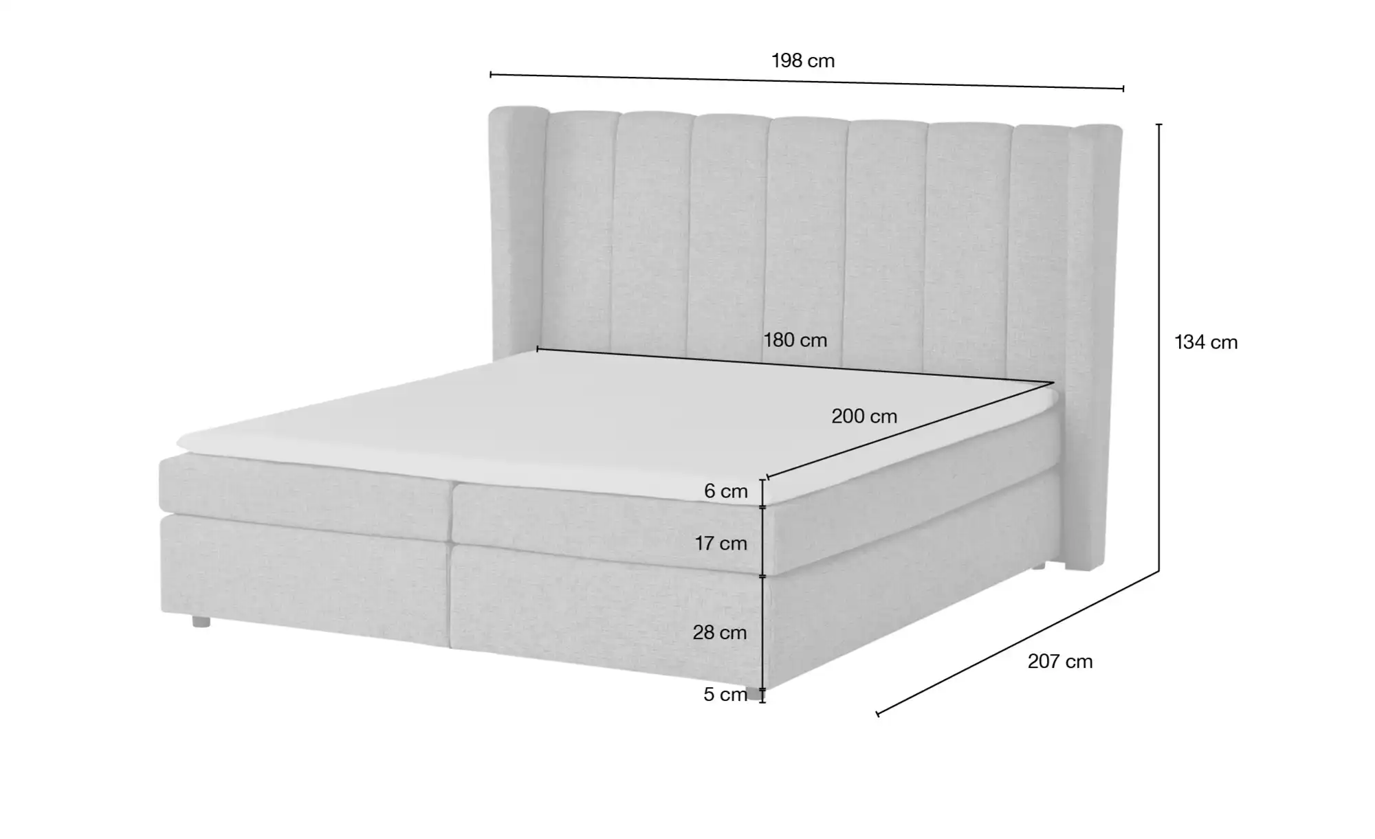Boxspringbett Lady