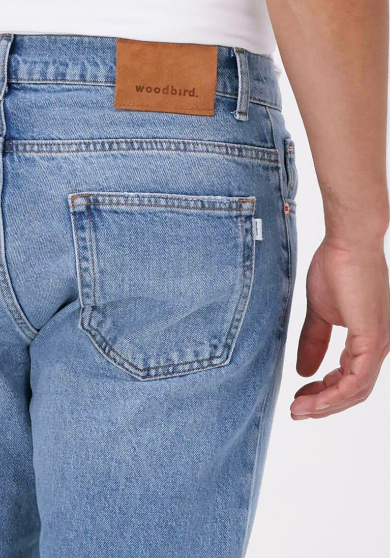 WOODBIRD blauwe woodbird straight leg jeans doc doone jeans