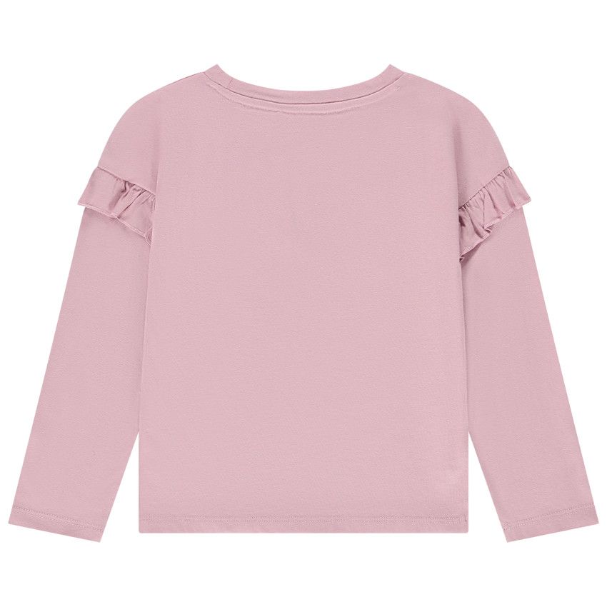 T-shirt manches longues en jersey Panpan Disney pour fille - Rose