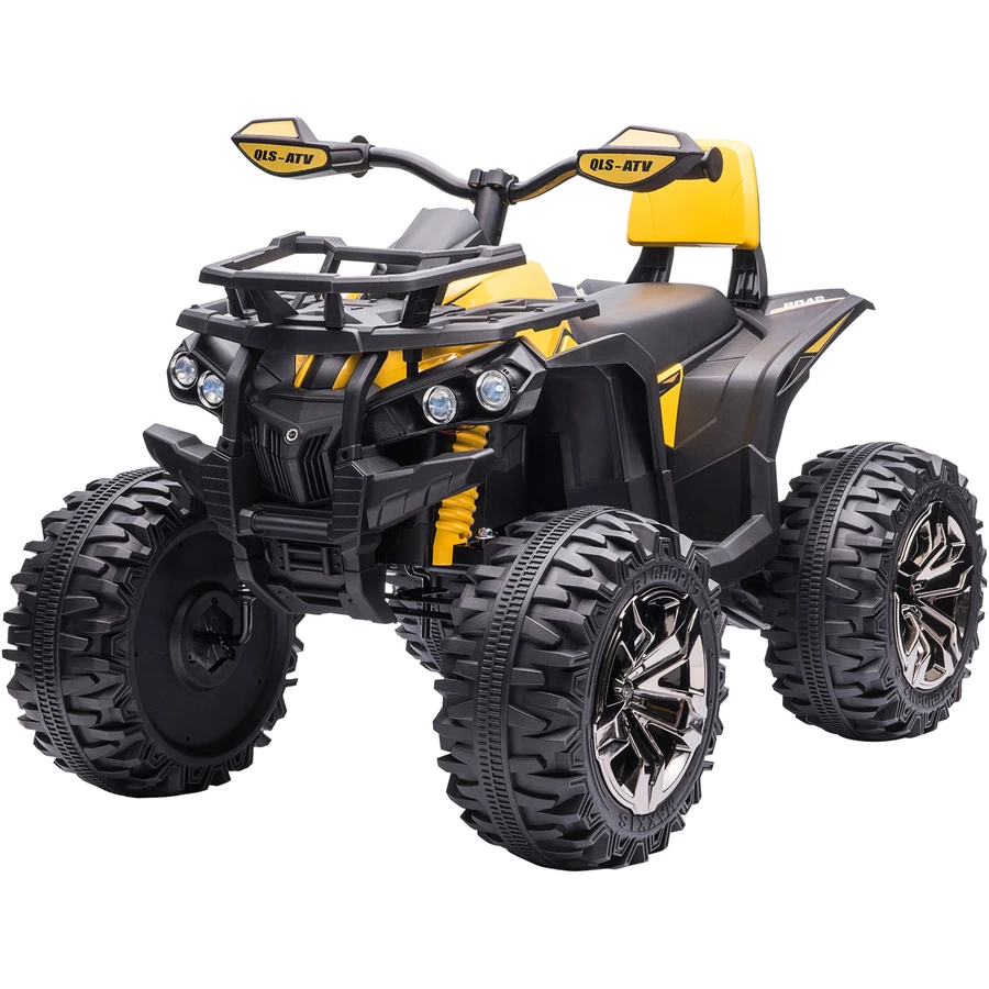 HOMCOM Elekto-Quad mit MP3-Musikplayer gelb