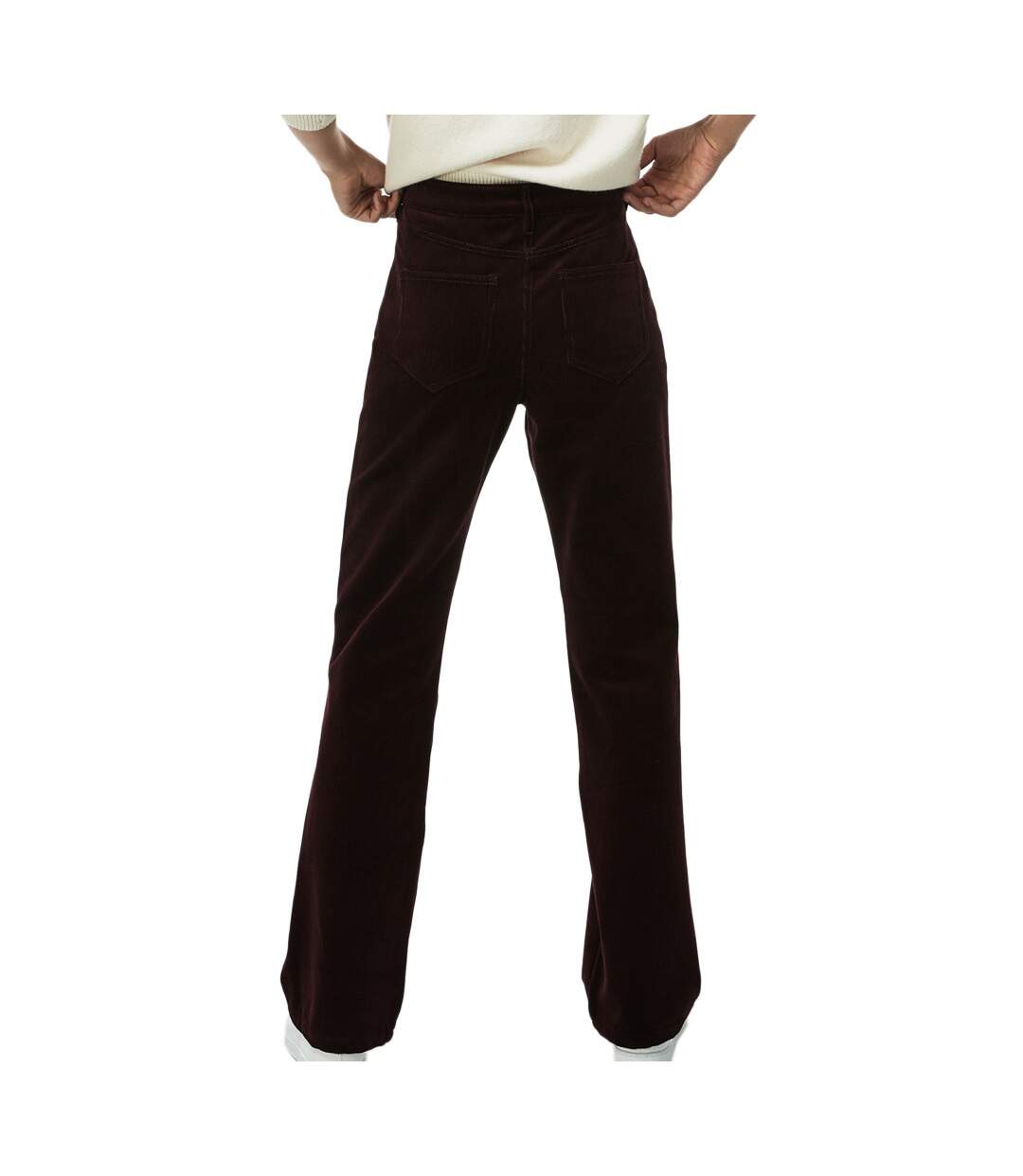 Pantalon Prune en Velours côtelé Femme Lacoste HF8924