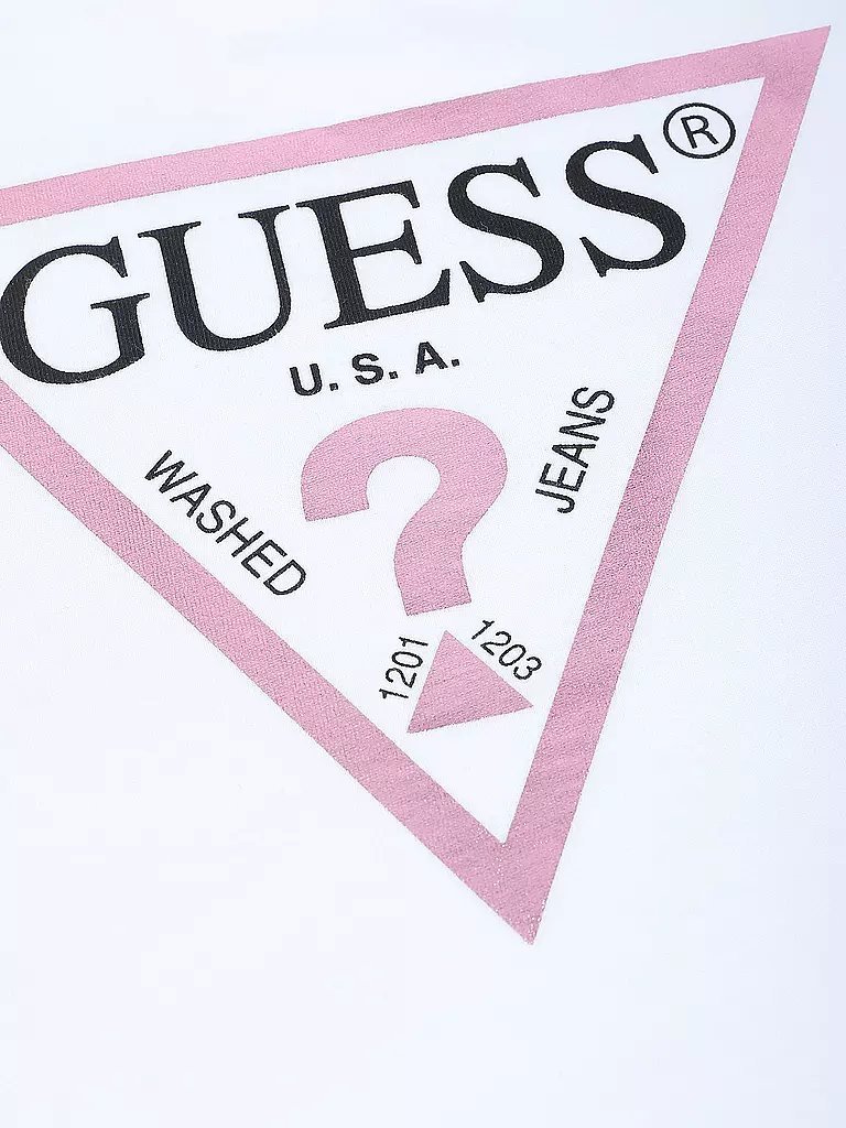 GUESS Mädchen T-Shirt weiss