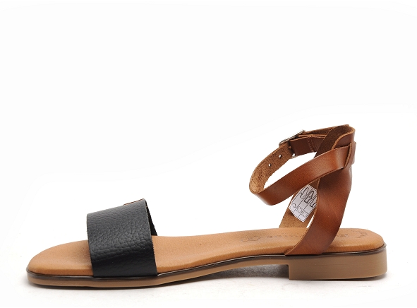 Eva frutos nu pieds plats femme 3052 noir