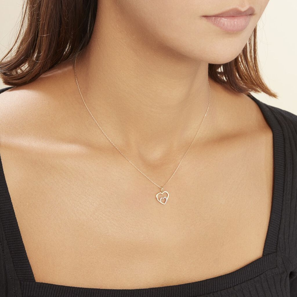 Collier Abeni Or Jaune Diamant