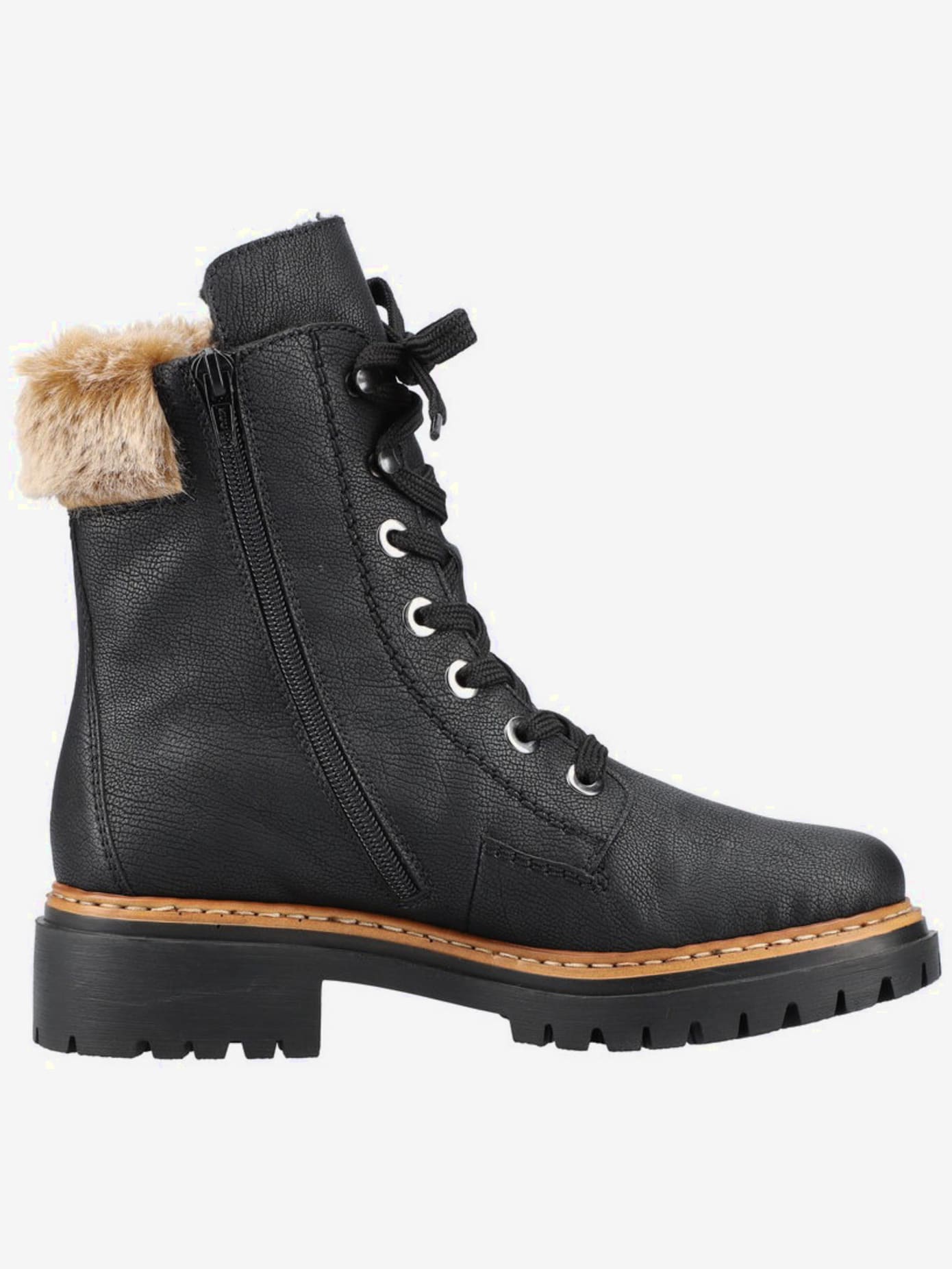 Bottines d'hiver laçage et fermeture à glissière pratique