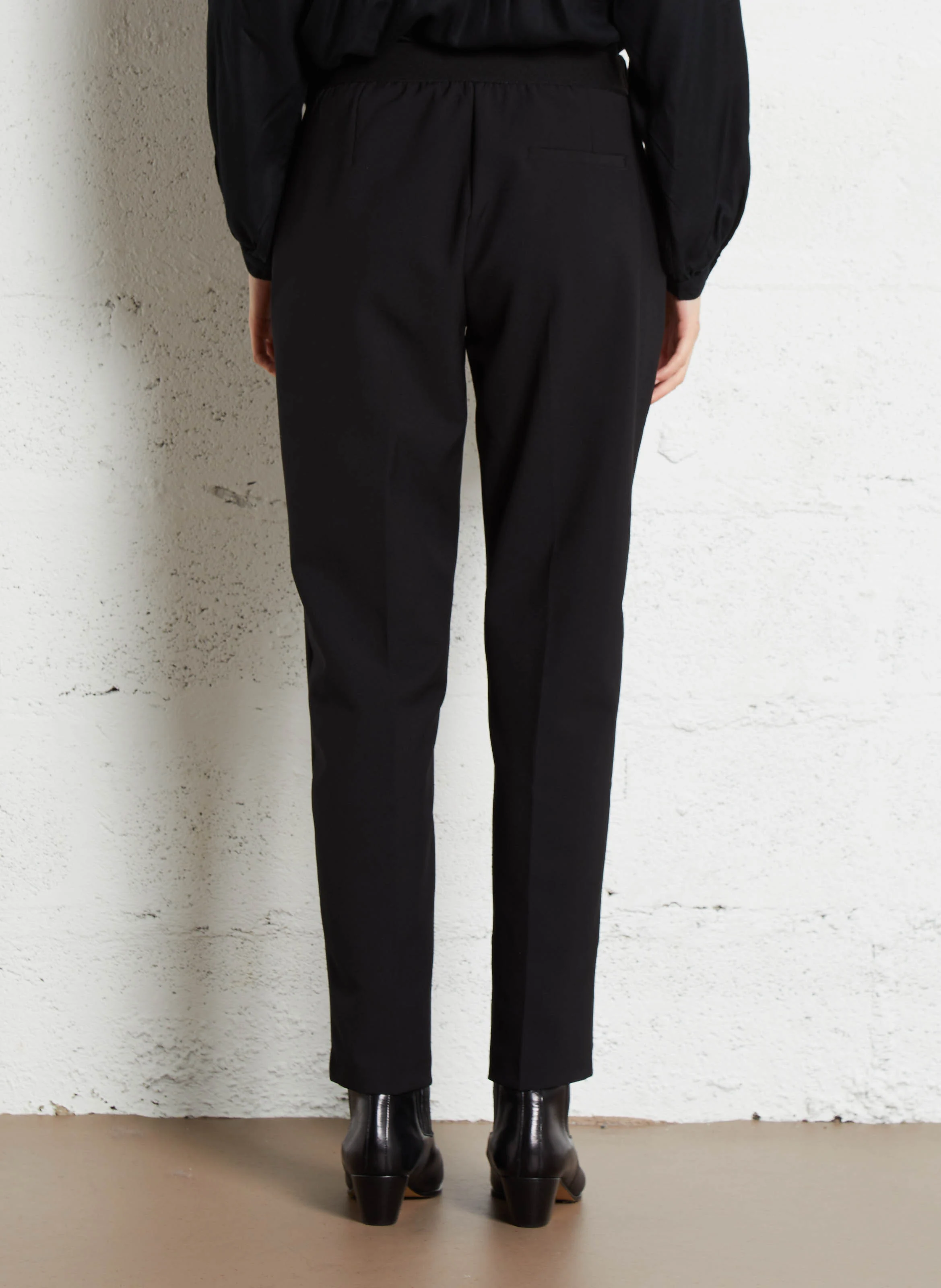 PAULIN - Pantalon droit de tailleur| Noir