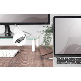 Câble adaptateur bidirectionnel USB type C - DP, 2 m