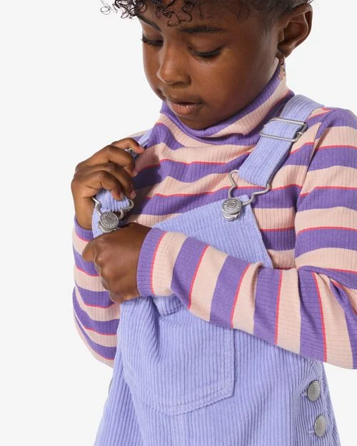 robe enfant velours côtelé violet