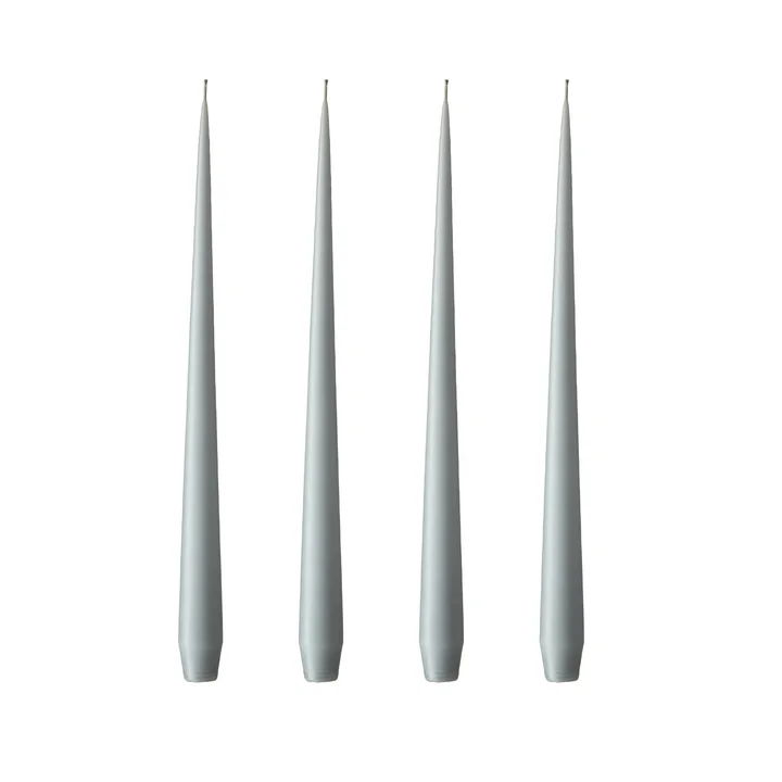 ester & erik - Spitzkerze, 24 cm, No. 71, concrete / matt (4er-Set)