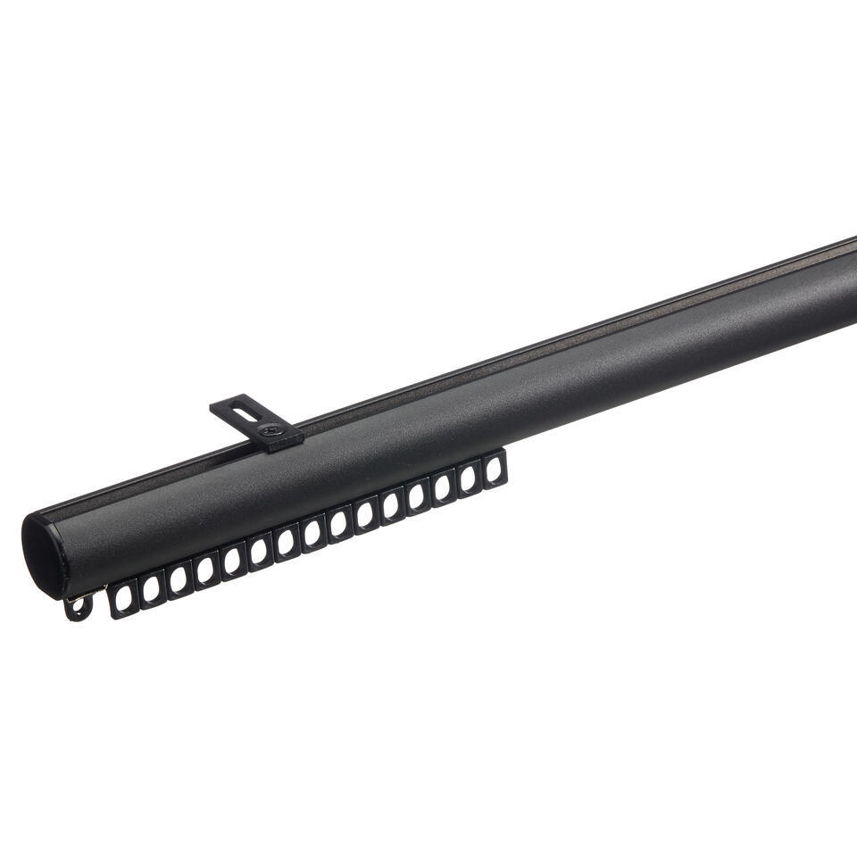 Railroedeset 200 cm Zwart Metaal - Ø28mm