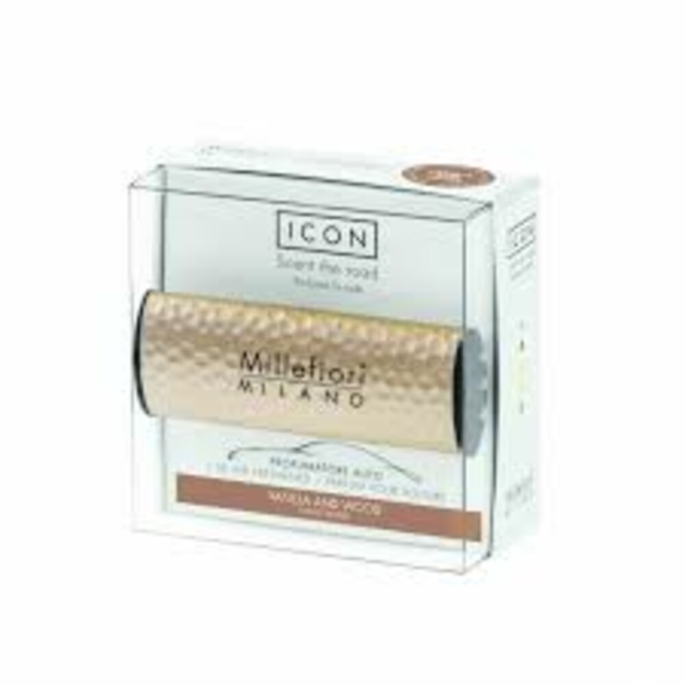 Millefiori Milano Icon Auto LuchtverfrisserMetal Vanilla & Wood35 gr