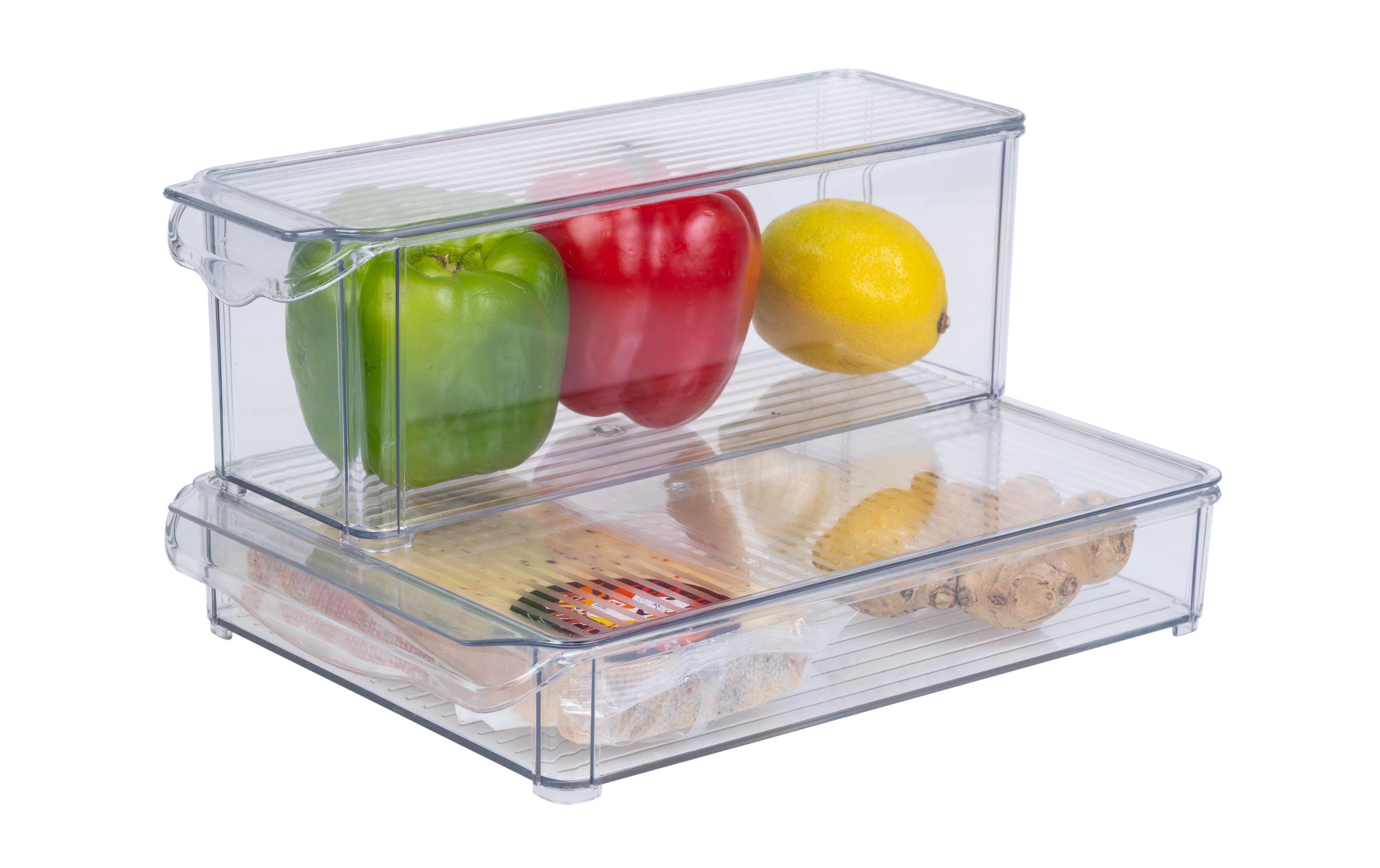 Kühlschrankorganizer 4-teilig, TransparentKühlschrankorganizer Set