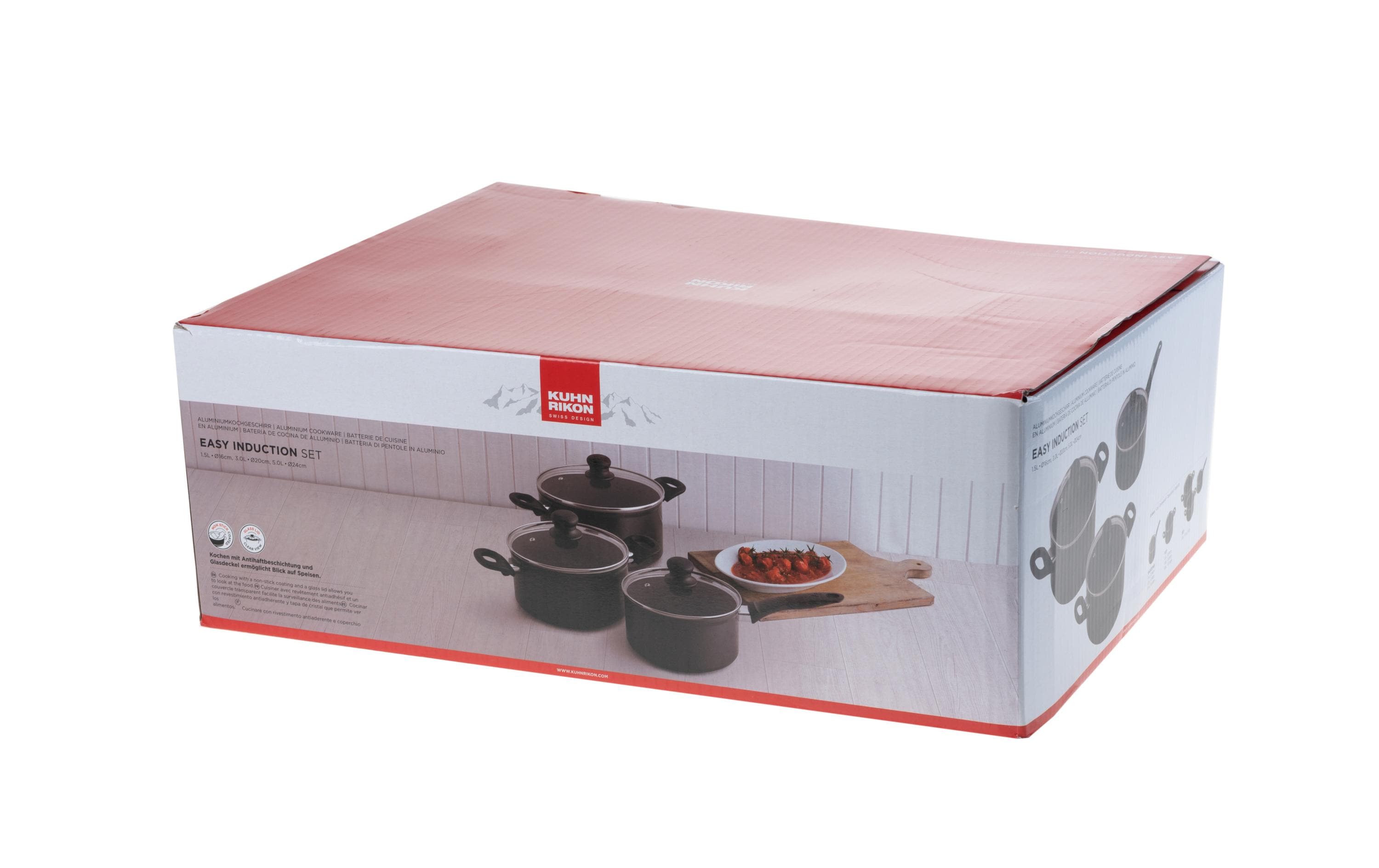 Kochtopf-Set Easy Induction 3-teilig<br>Kochgeschirr Set (1.5/3/5 Liter)