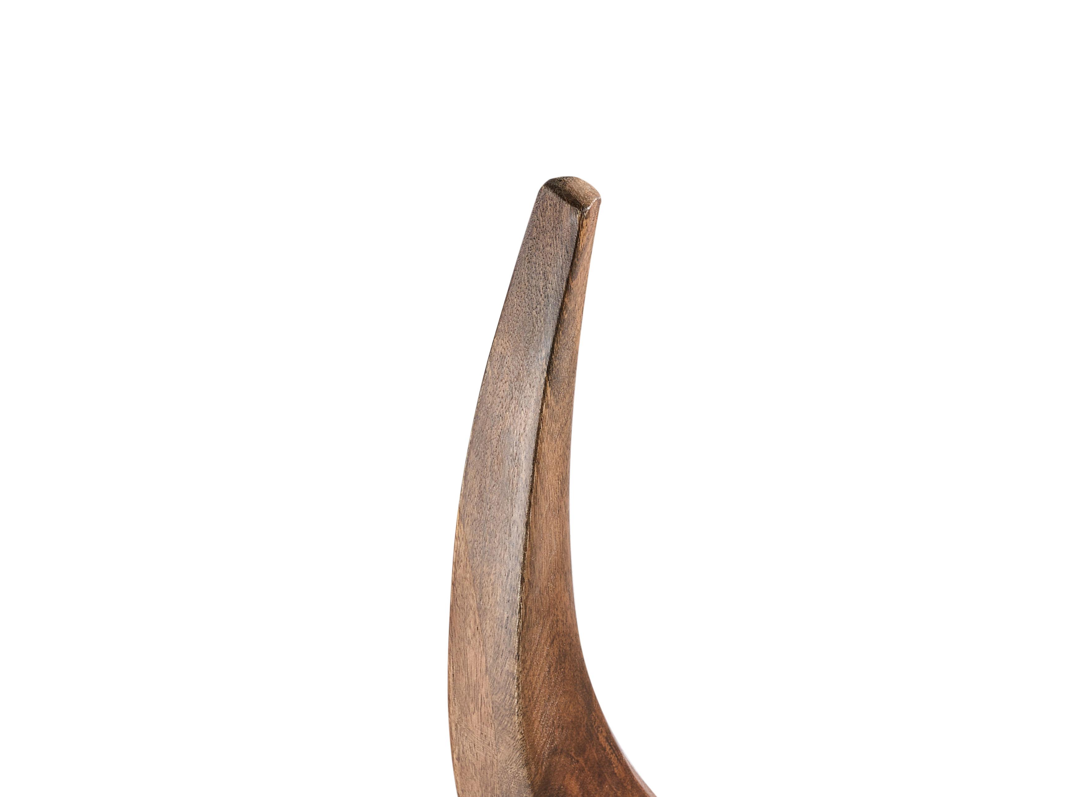 Set van 3 hangende decoraties Eland gewei AUCHI Mangohout 52/30/25 cm Meerkleurig