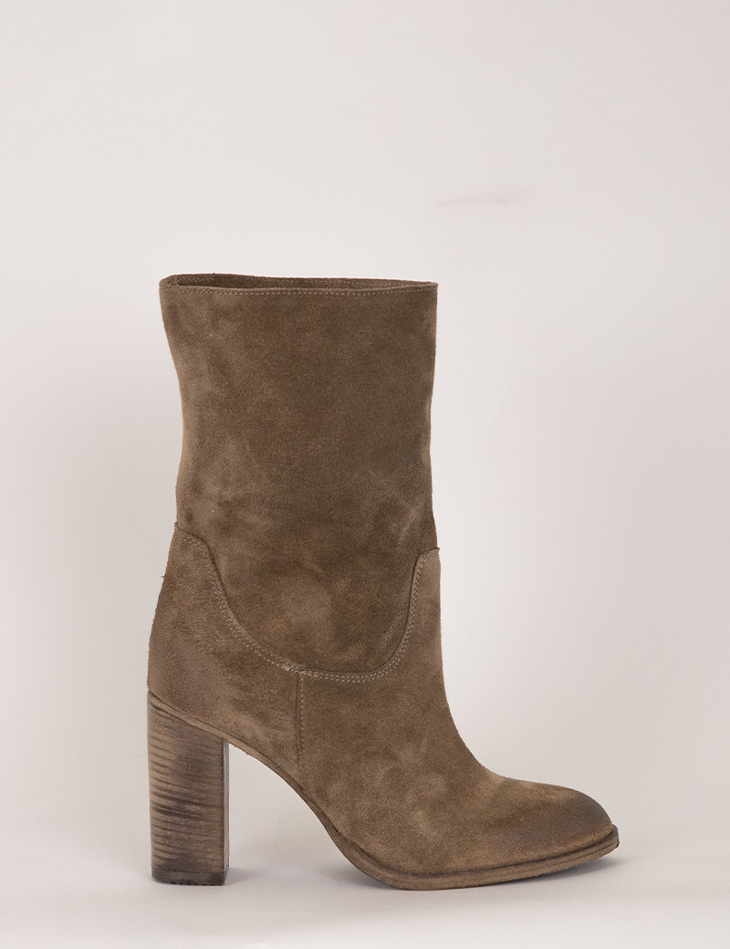 PAOYAMA BOOTS VELOURS TAUPE