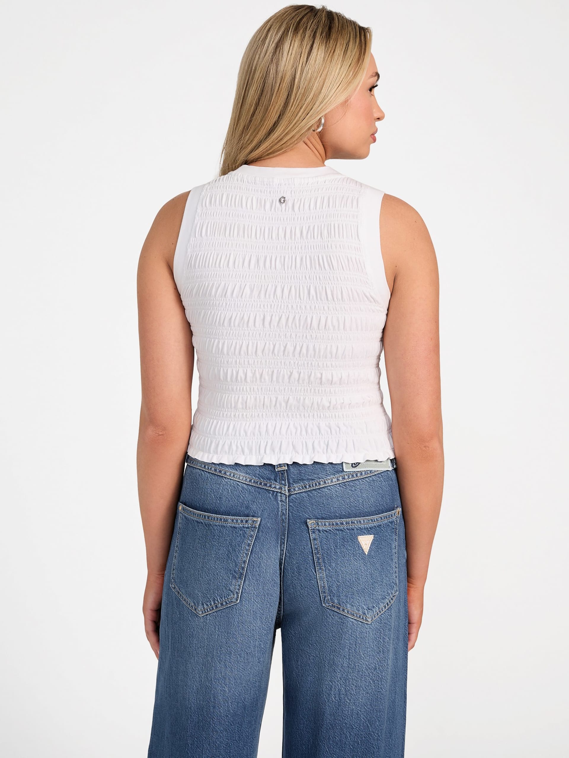 Regata Eco Claire com detalhes franzidos