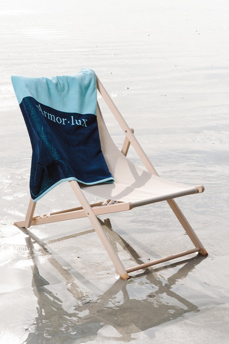Drap de plage bicolore 90x160 cm - coton