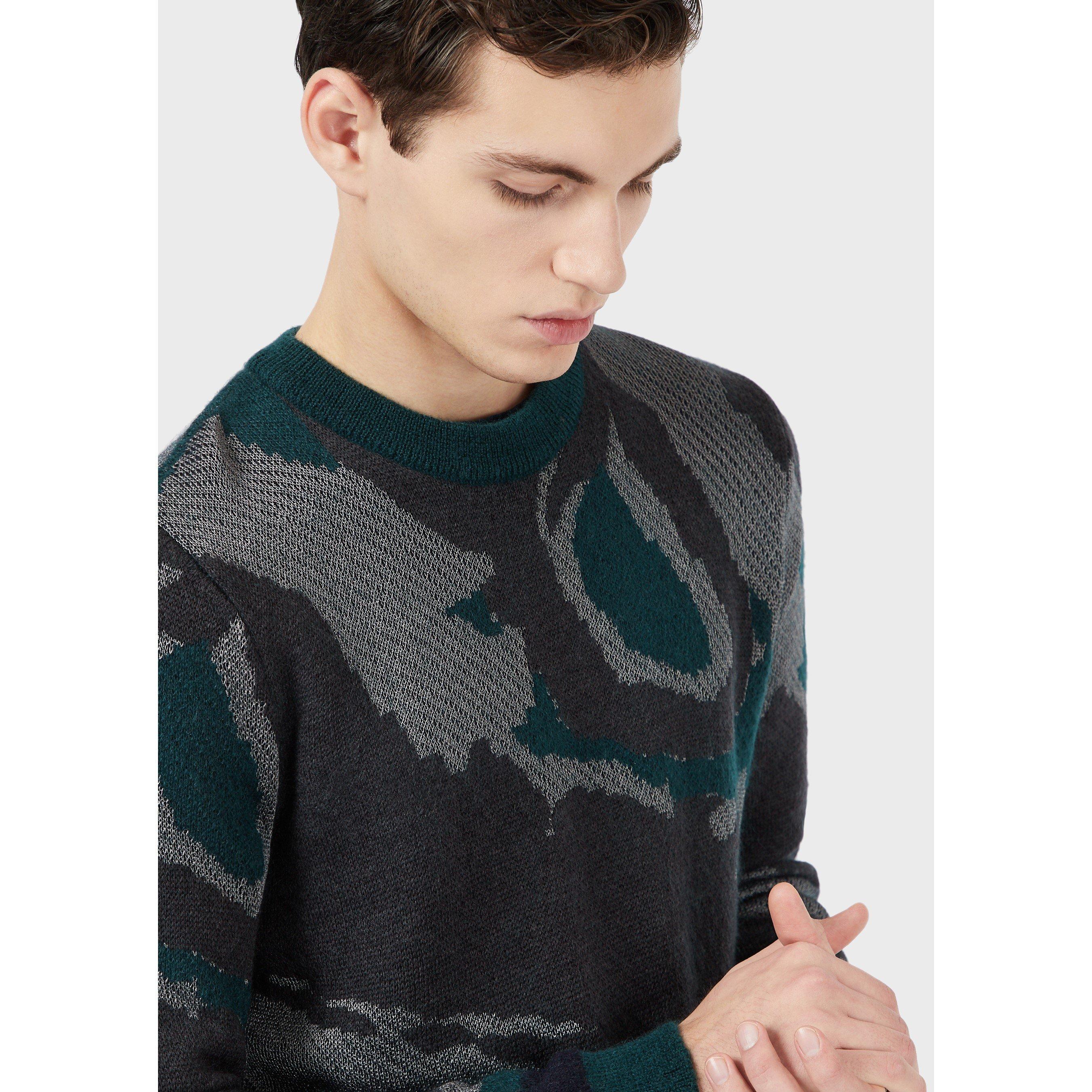 Emporio Armani camo patknit Sn99