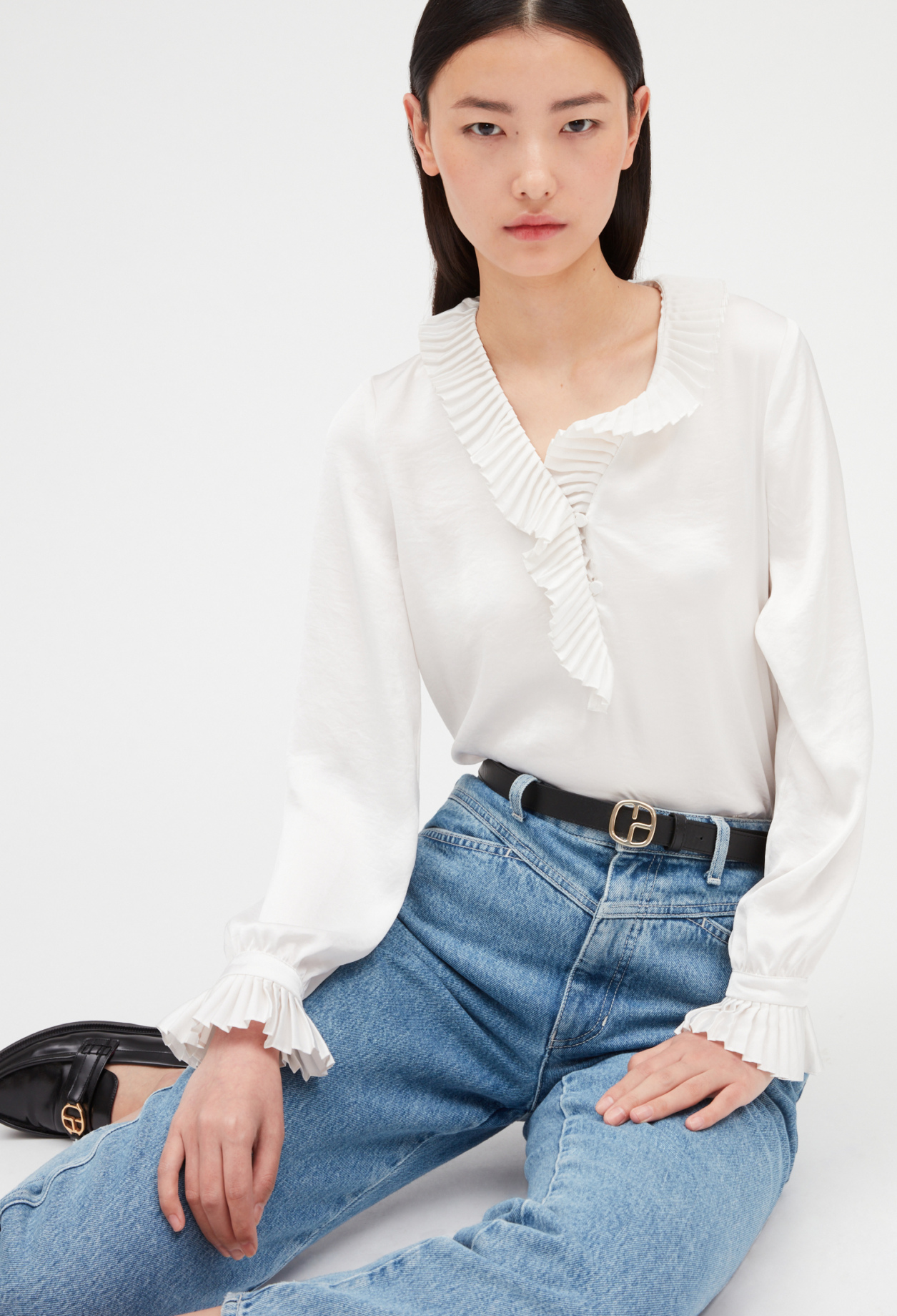Chemisier &agrave; volants