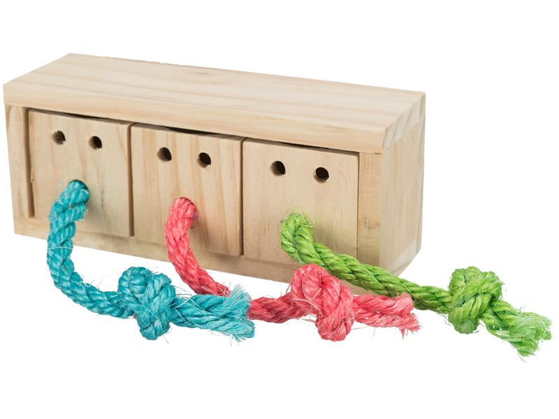 Trixie Spielzeug Snack Würfel, 15 x 5.5 x 6 cm Snackspielzeug für Vögel