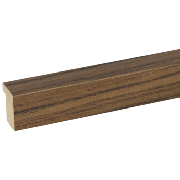 Decowall Acoustic eindprofiel walnoot 260cm