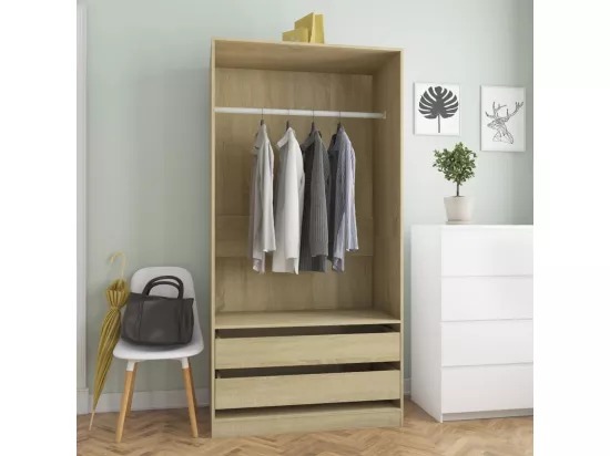 Garde-robe Chêne sonoma 100x50x200