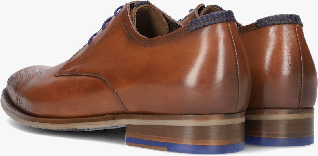 FLORIS VAN BOMMEL cognac floris van bommel nette schoenen sfm-30303