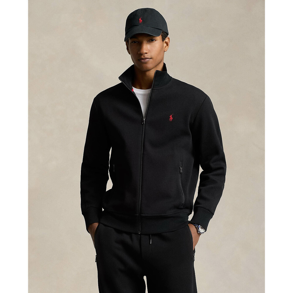 POLO RALPH LAUREN<br>Suéter com zíper e gola alta