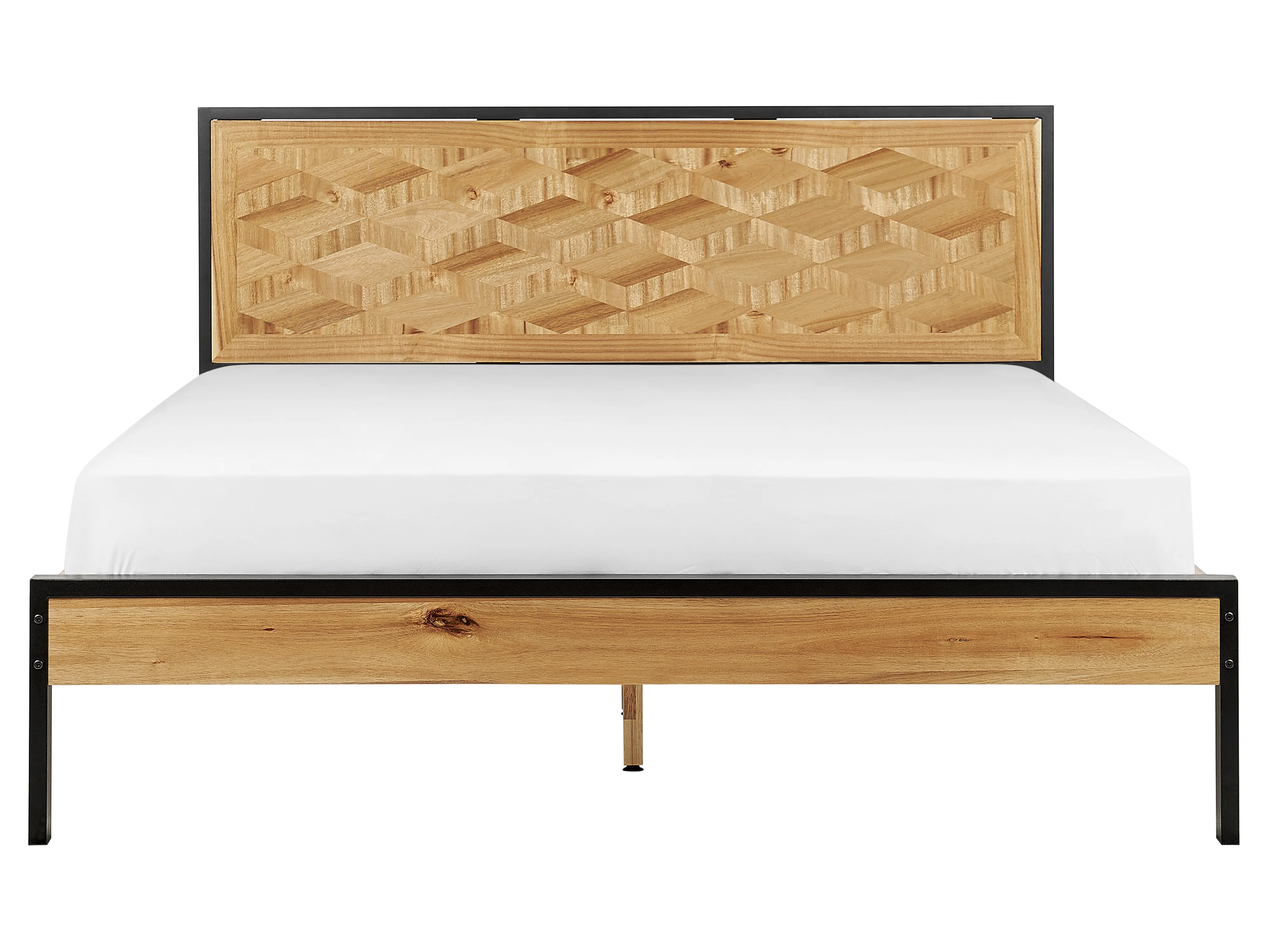 Bed ERVILLERS 160 x 200 cm Natuurlijk acaciahout