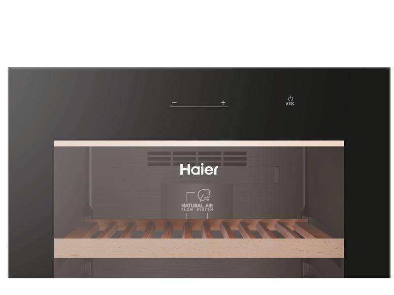 Haier Weinklimaschrank HWS236GDGU1 Schwarz, Rechts, Wechsel Freistehender Weinkühlschrank