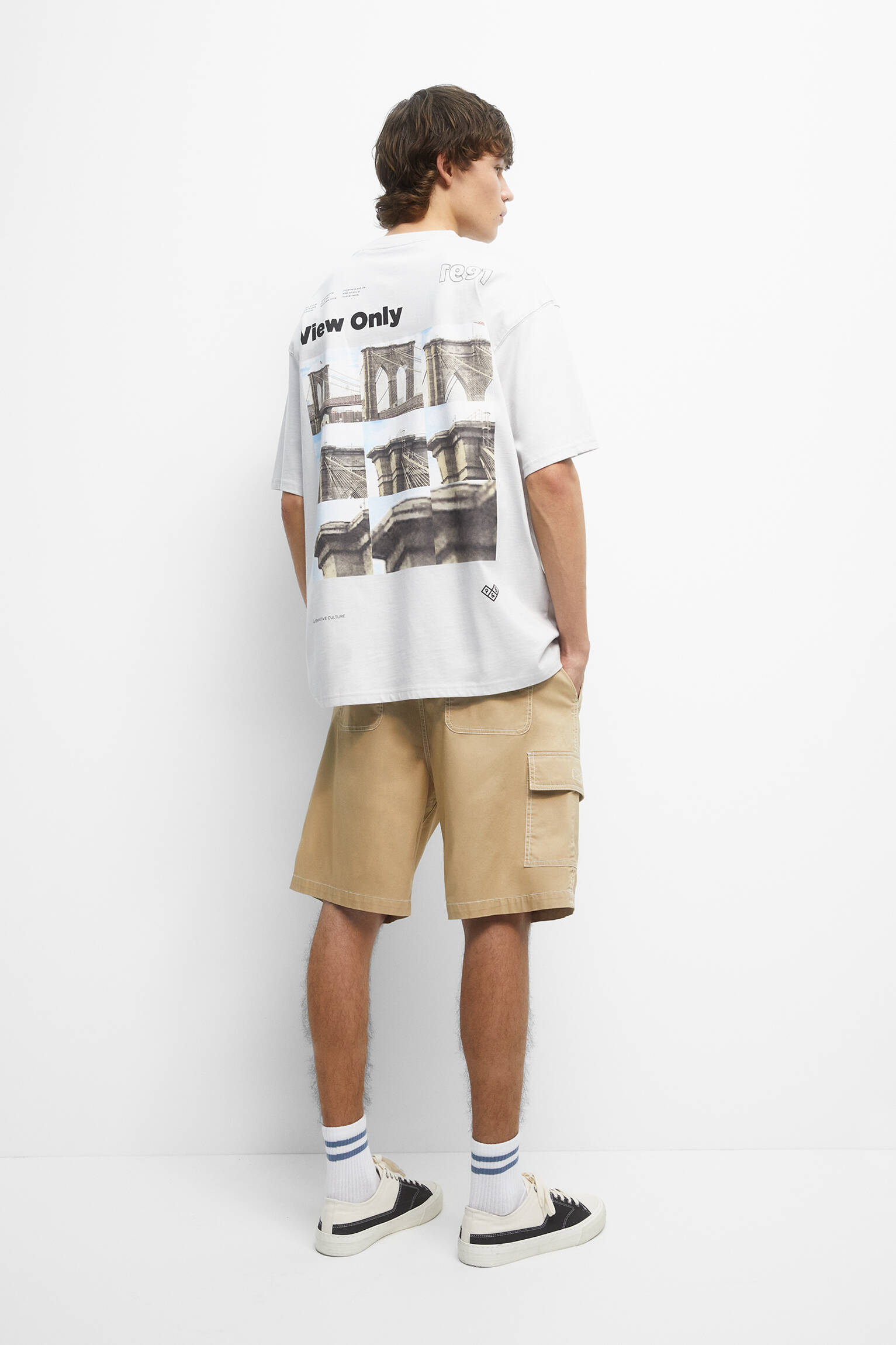 CAMISETA STWD ESTAMPADA CINZA - CINZA CLARO