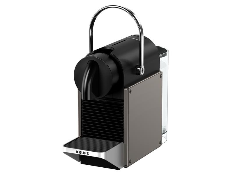 Krups Kaffeemaschine Nespresso Pixie XN306TCH Titan Elegante Kapselmaschine