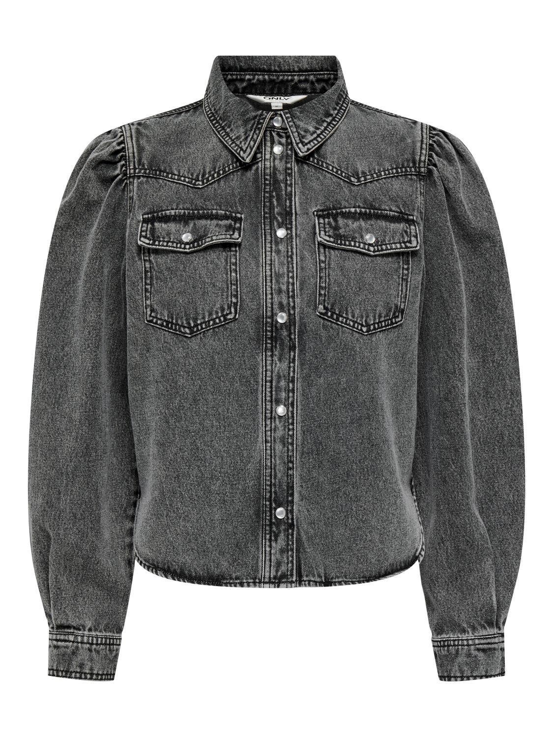 ONLCOREY Jeanshemd Washed Black