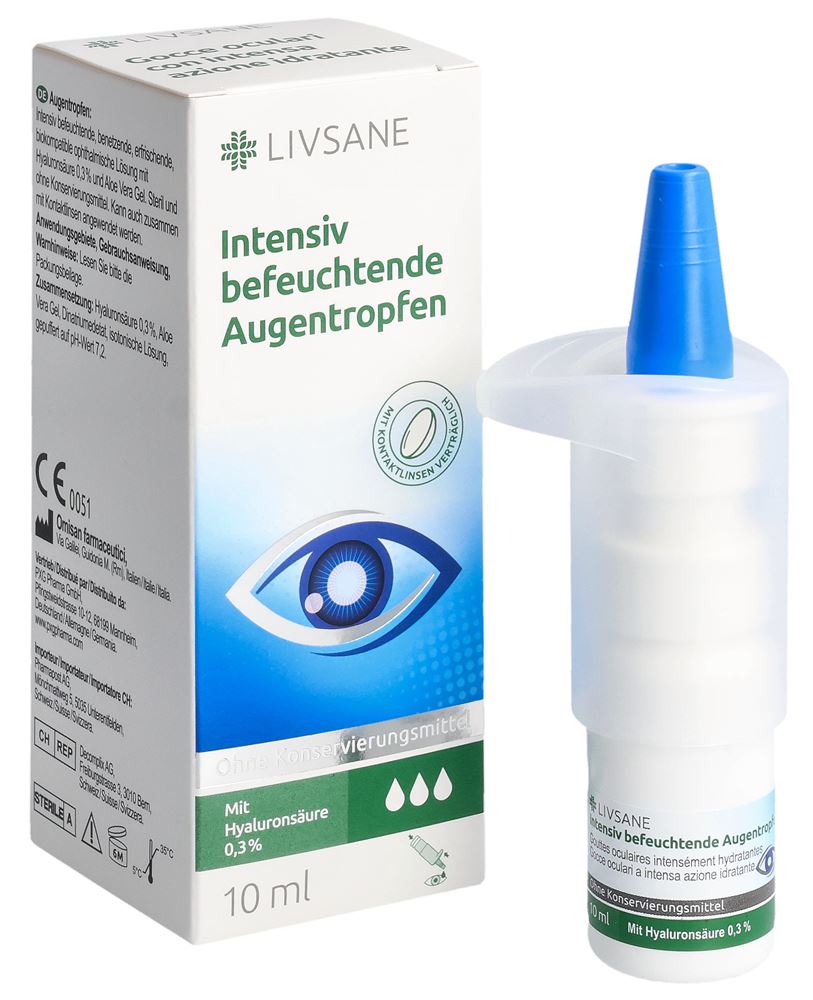 LIVSANE Intensiv befeuchtende Augentropfen Gtt Opht Fl 10 ml