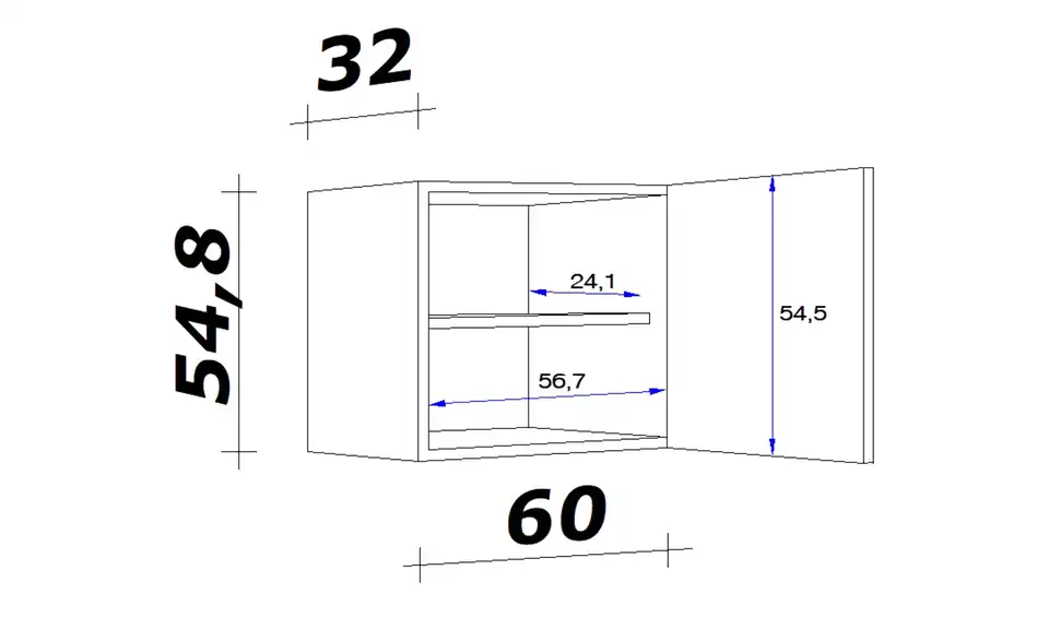 Hängeschrank Mol 60 cm