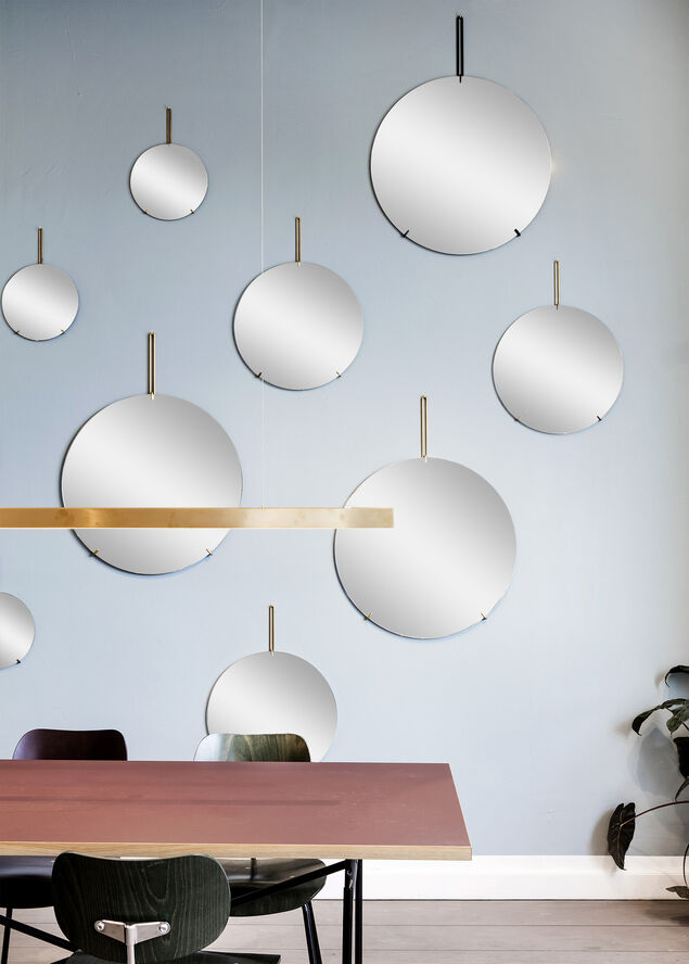 Moebe Wall Mirror spejl 70 cm. Sort